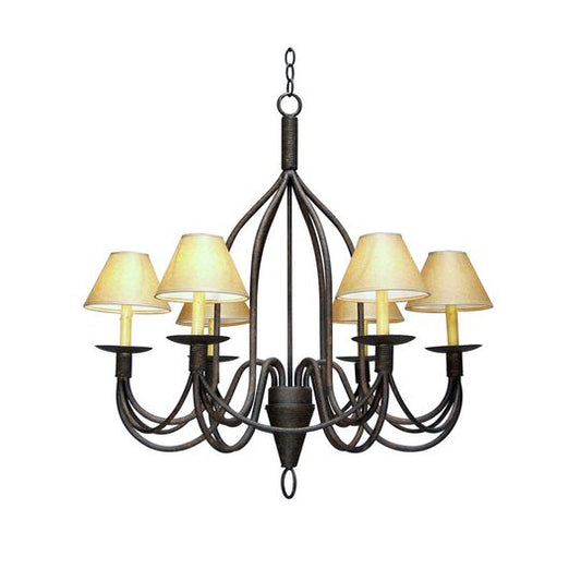 Bell 34 Inch 3 Light Chandelier by Meyda Lighting