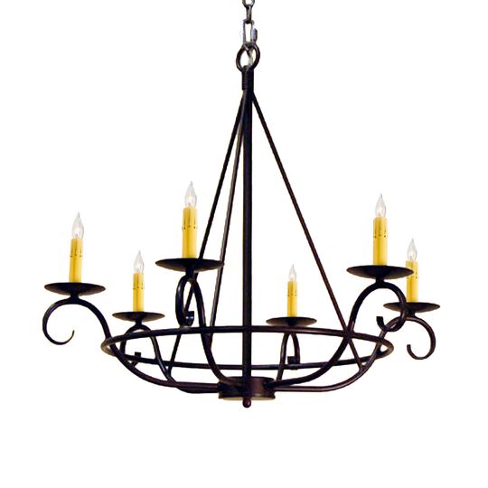 Estrella 24 Inch 6 Light Mini Chandelier by Meyda Lighting