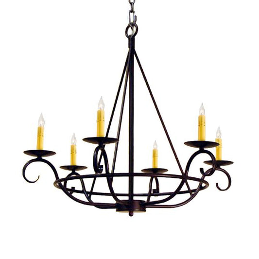 Estrella 24 Inch 6 Light Mini Chandelier by Meyda Lighting