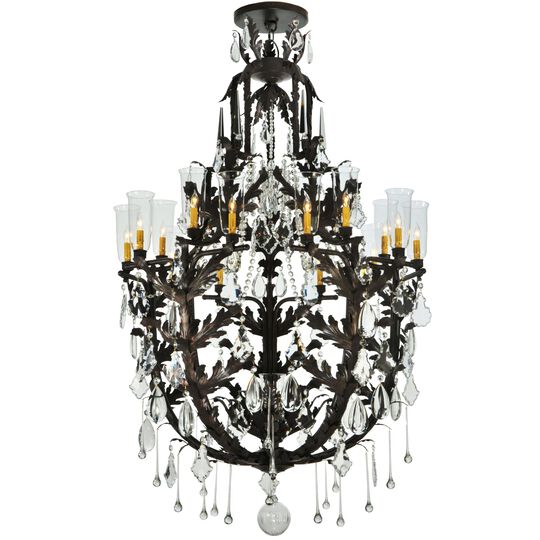 French Baroque 44 Inch 16 Light Chandelier by Meyda Lighting