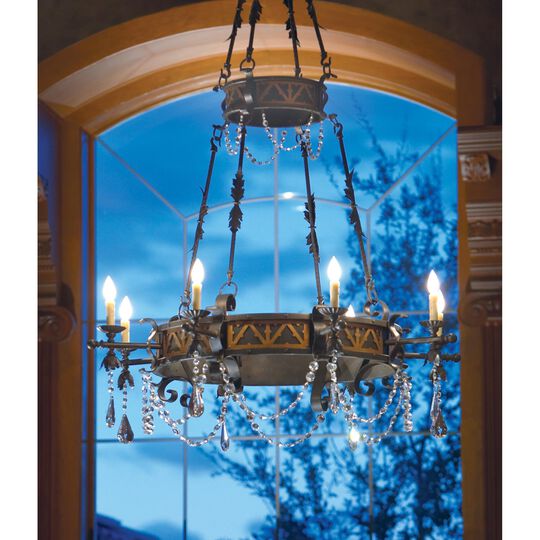 Filomena 48 Inch 9 Light Chandelier by Meyda Lighting