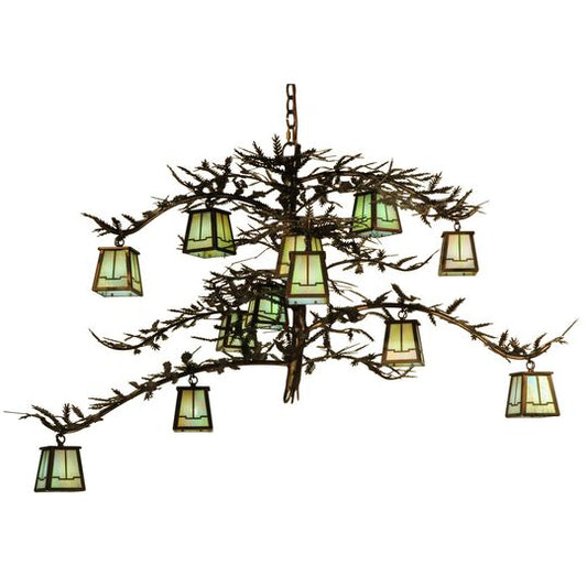 Pine Branch Valley View 50 Inch 12 Light Chandelier by Meyda Lighting