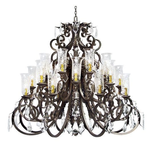 Serratina 54 Inch 24 Light Chandelier by Meyda Lighting
