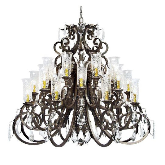 Serratina 54 Inch 24 Light Chandelier by Meyda Lighting