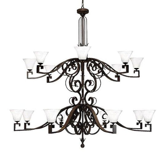 Noah 72 Inch 28 Light Chandelier by Meyda Lighting