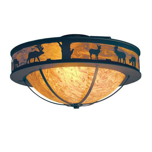 Savannah 24 Inch 3 Light Flush Mount by Meyda Lighting