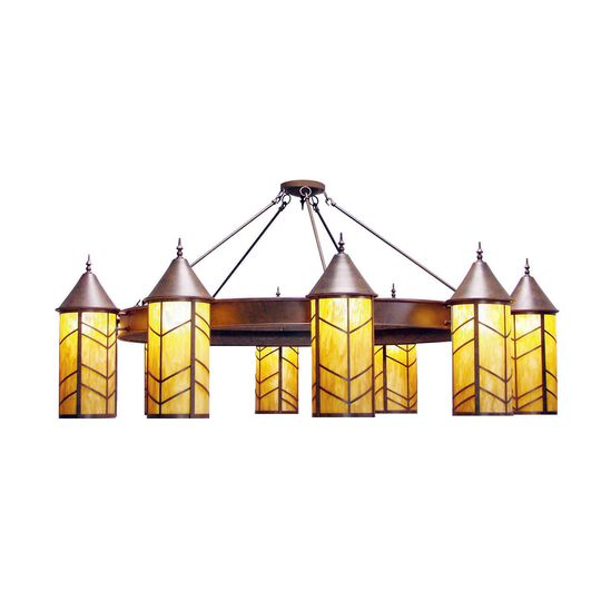 Chevron Grand Chandelier by Meyda Lighting