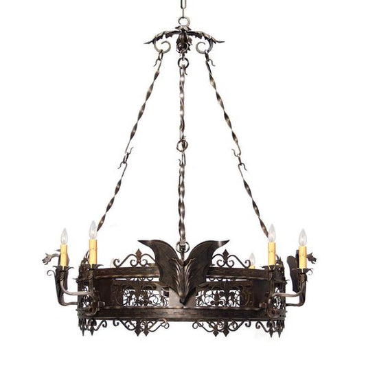 Dragone 46 Inch 6 Light Chandelier by Meyda Lighting