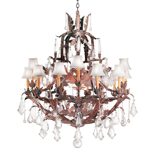 French Baroque 36 Inch Chandelier by Meyda Lighting