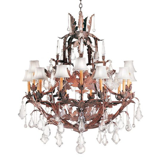 French Baroque 36 Inch Chandelier by Meyda Lighting