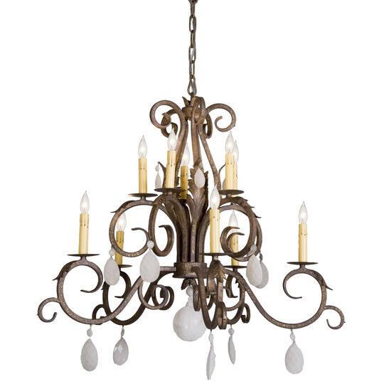 Anassa 32 Inch 12 Light Chandelier by Meyda Lighting