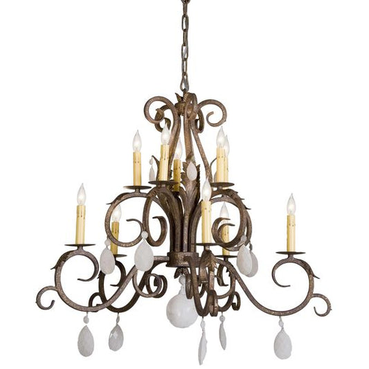 Anassa 32 Inch 12 Light Chandelier by Meyda Lighting