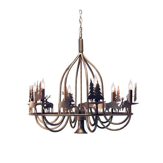 Ciervo 32 Inch Chandelier by Meyda Lighting