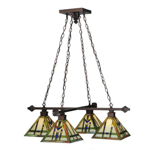 Prairie Wheat 51 Inch 4 Light Chandelier by Meyda Lighting