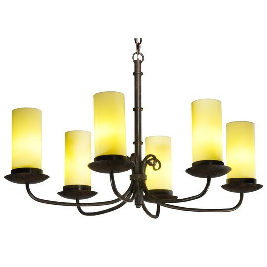 Atria 38 Inch 6 Light Chandelier by Meyda Lighting