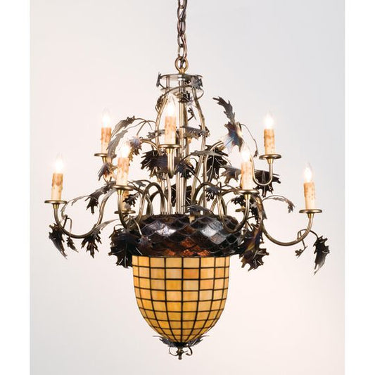 Greenbriar Oak 28 Inch Chandelier by Meyda Lighting