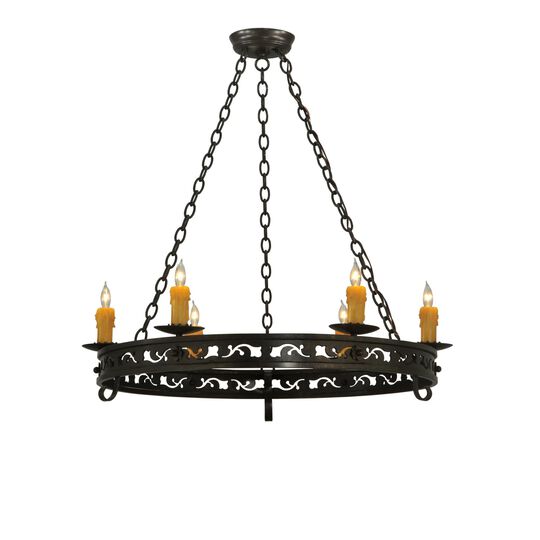 Sagebrush 36 Inch 6 Light Chandelier by Meyda Lighting