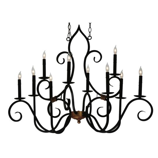 Clifton 43 Inch 10 Light Chandelier by Meyda Lighting