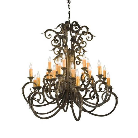 50 Inch 24 Light Semi Flush Mount by Meyda Lighting