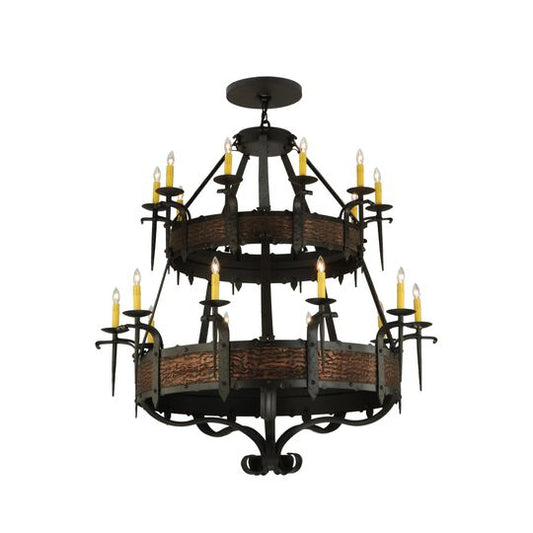 47 Inch 20 Light Semi Flush Mount by Meyda Lighting