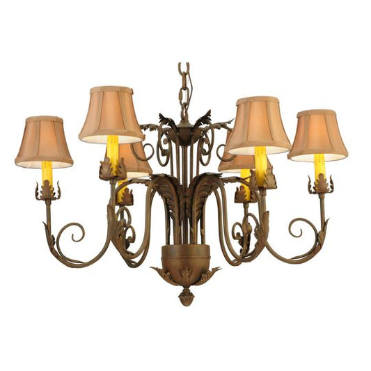Lindsay 29 Inch 6 Light Chandelier by Meyda Lighting