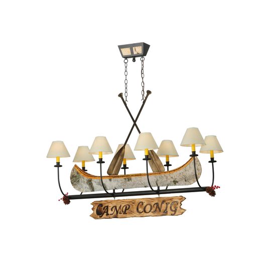 Personalized Canoe 50 Inch 8 Light Chandelier by Meyda Lighting
