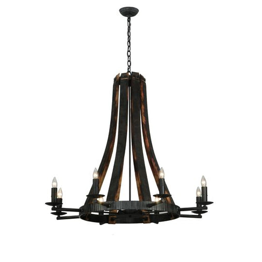 42 Inch 8 Light Semi Flush Mount by Meyda Lighting