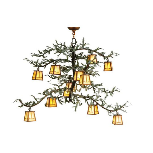 52 Inch 12 Light Semi Flush Mount by Meyda Lighting