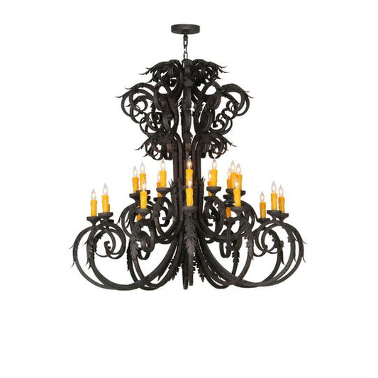 50 Inch 24 Light Semi Flush Mount by Meyda Lighting