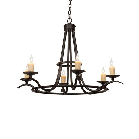 36 Inch 6 Light Chandelier by Meyda Lighting