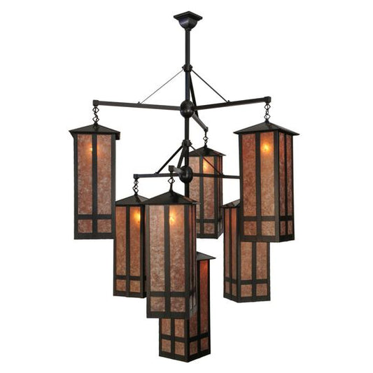 47 Inch 7 Light Semi Flush Mount by Meyda Lighting