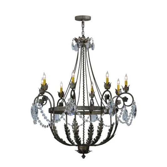43 Inch 8 Light Semi Flush Mount by Meyda Lighting