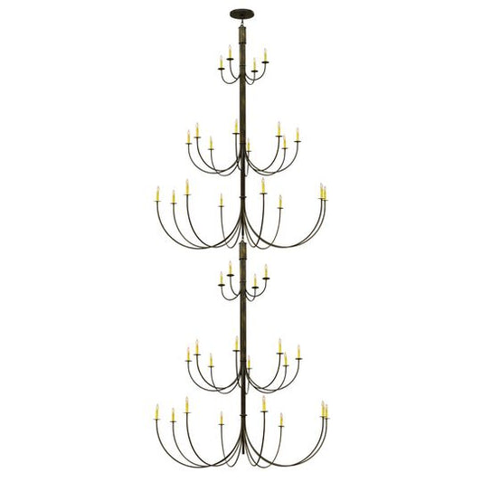 78 Inch 40 Light Semi Flush Mount by Meyda Lighting
