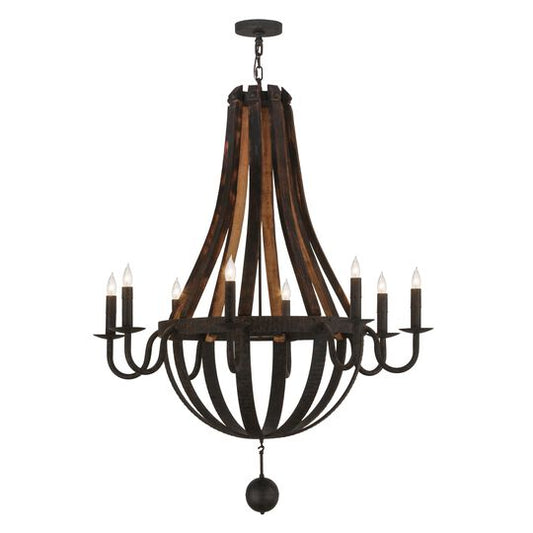 45 Inch 8 Light Semi Flush Mount by Meyda Lighting