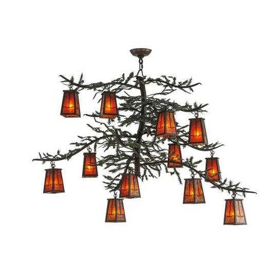 53 Inch 12 Light Semi Flush Mount by Meyda Lighting