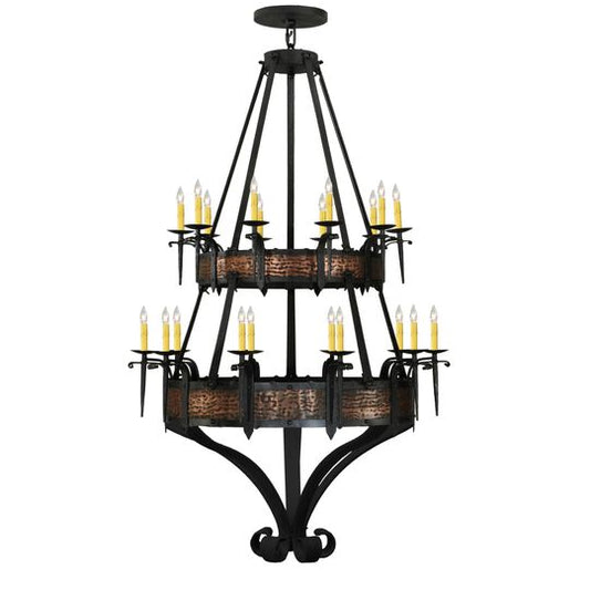 48 Inch 20 Light Semi Flush Mount by Meyda Lighting