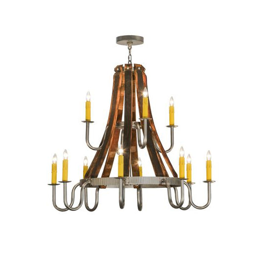 44 Inch 12 Light Semi Flush Mount by Meyda Lighting