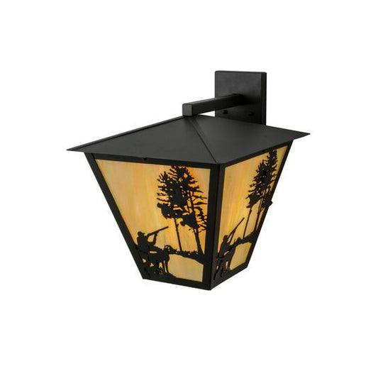 Quail Hunter Dog Medium Wall Sconce by Meyda Lighting
