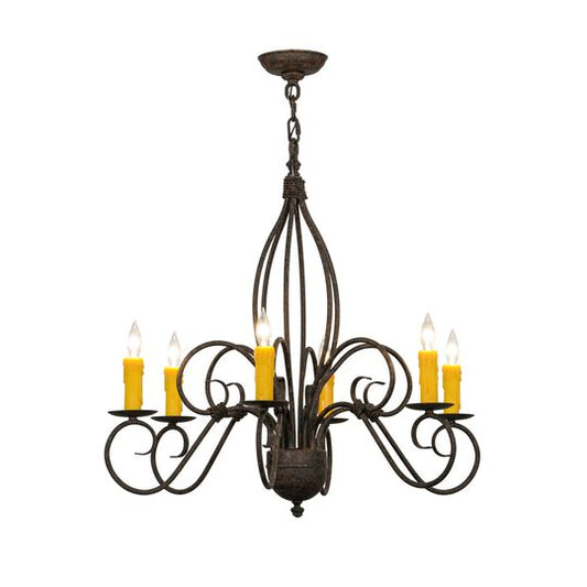 28 Inch 6 Light Chandelier by Meyda Lighting