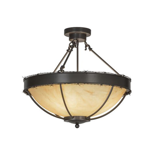 24 Inch 4 Light Semi Flush Mount by Meyda Lighting