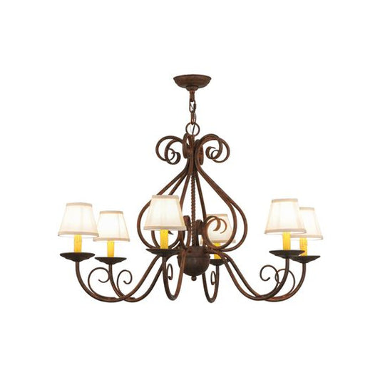 36 Inch 6 Light Chandelier by Meyda Lighting