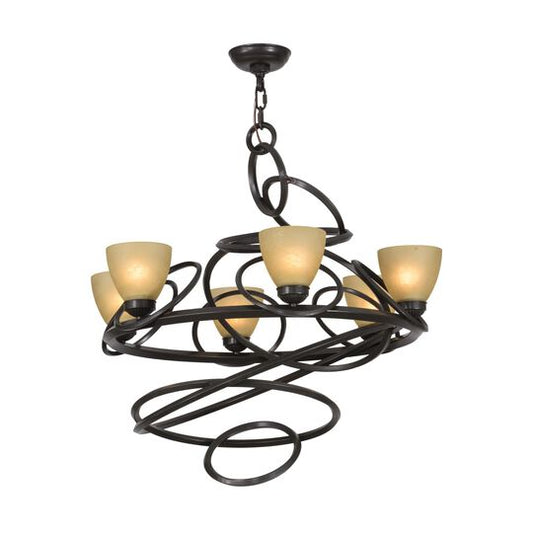 29 Inch 6 Light Chandelier by Meyda Lighting
