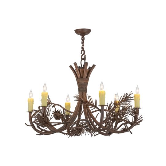 36 Inch 6 Light Chandelier by Meyda Lighting