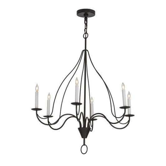 36 Inch 6 Light Chandelier by Meyda Lighting