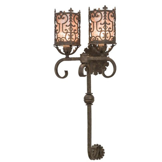 Oskar 36 Inch 2 Light Wall Sconce by Meyda Lighting