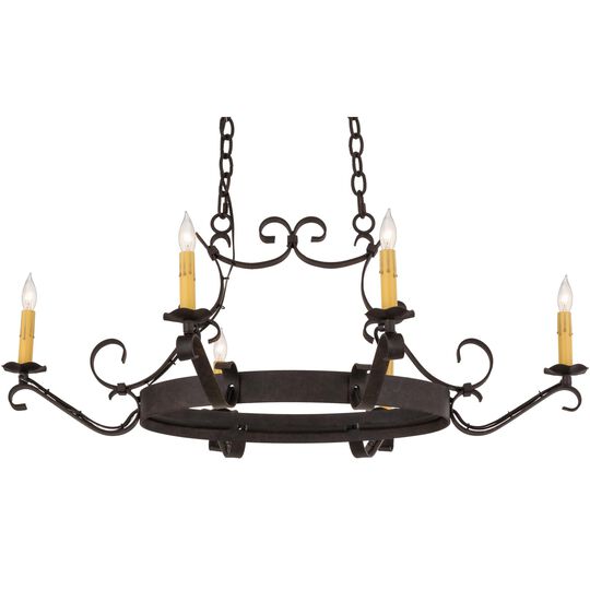 38 Inch 6 Light Chandelier by Meyda Lighting