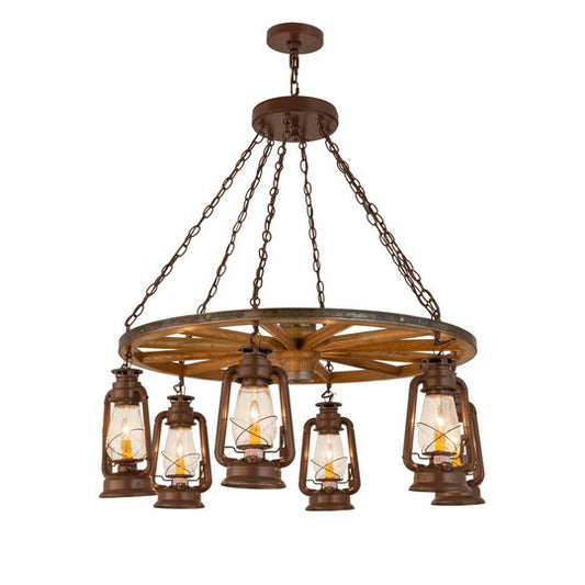 40 Inch 6 Light Chandelier by Meyda Lighting