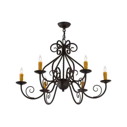 36 Inch 6 Light Chandelier by Meyda Lighting