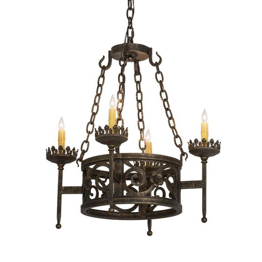 24 Inch 4 Light Chandelier by Meyda Lighting