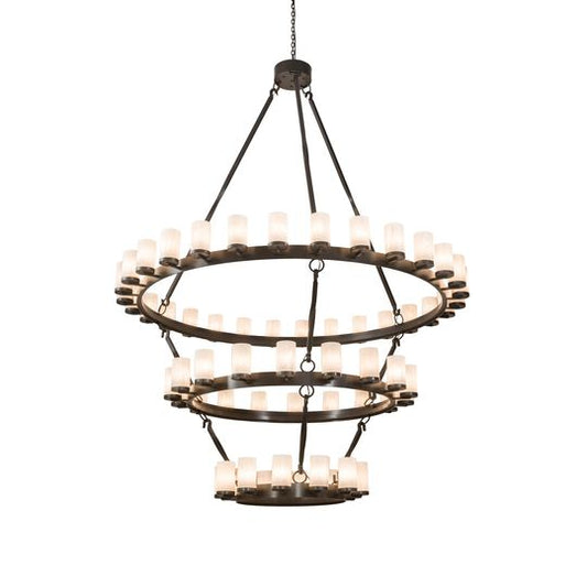 84 Inch 60 Light Semi Flush Mount by Meyda Lighting